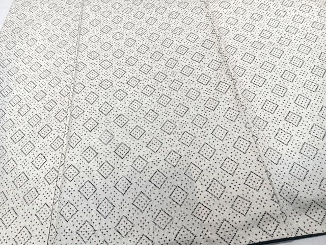 平和屋着物■上質な紬 菱吉祥文 正絹 逸品 CABG6969xi