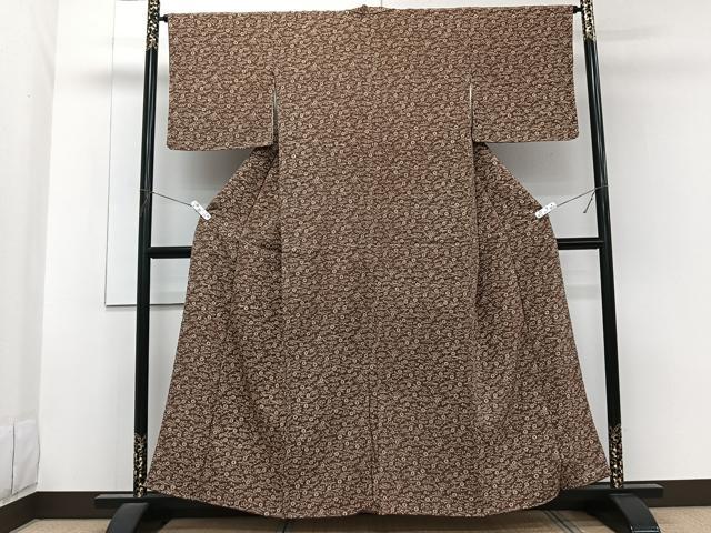 平和屋着物■上質な小紋 立波花文 正絹 逸品 CABG6970xi