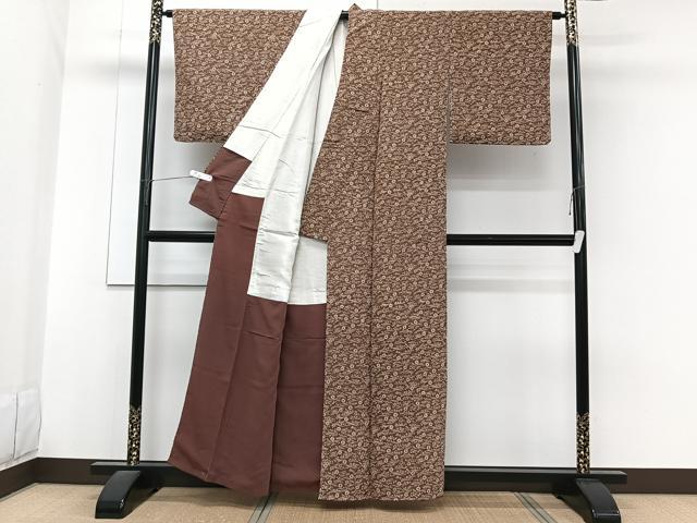 平和屋着物■上質な小紋 立波花文 正絹 逸品 CABG6970xi
