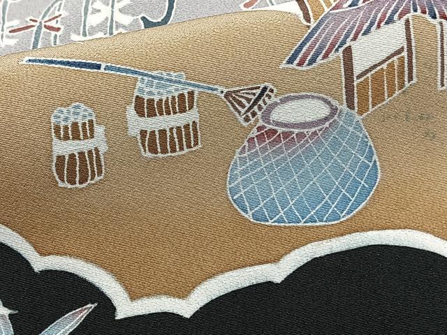 平和屋着物■豪華黒留袖 作家物 人物船風景文 松竹梅 暈し染め 正絹 逸品 CABG6986xi