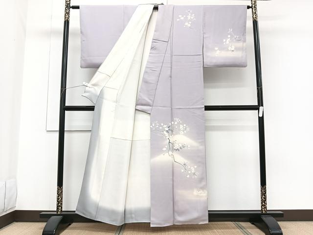 平和屋着物■訪問着 鴛鴦枝花文 暈し染め 正絹 逸品 CABG6996xi