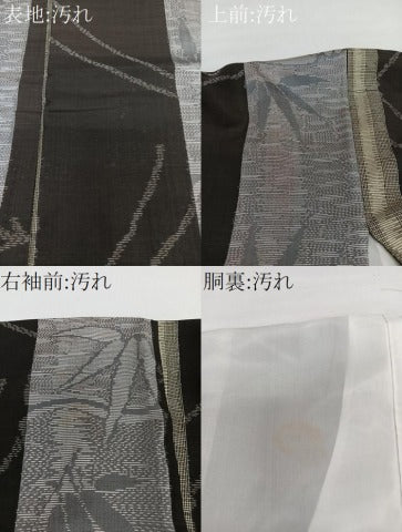 平和屋着物■本場大島紬 間道笹竹文 正絹 逸品 CABG7008xi