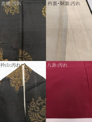 平和屋着物■本場大島紬 割込絣 吉祥文 正絹 逸品 CABG7009xi
