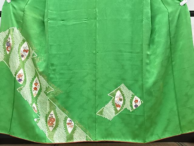 平和屋着物■訪問着 絞り 松竹梅花文 金彩 正絹 逸品 CABG7014xi