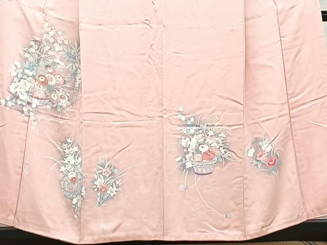 平和屋着物■訪問着 友禅 飾花文 暈し染め 正絹 逸品 CABG7015xi