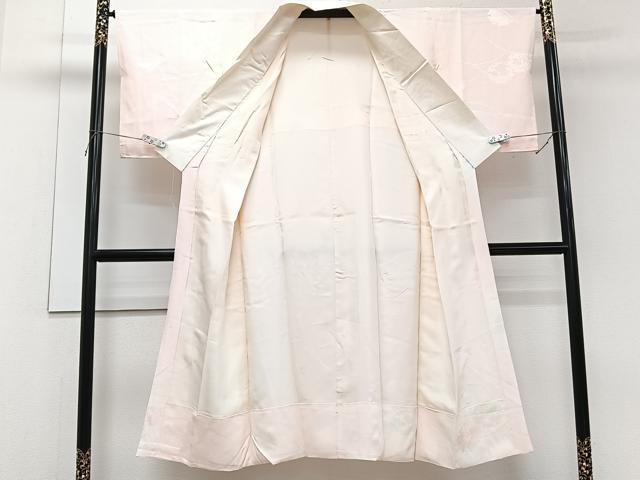 平和屋着物■長襦袢 袷 雪輪花地紋 暈し染め 正絹 逸品 CABG7017xi