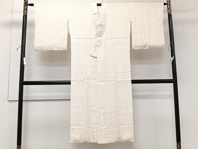 平和屋着物■長襦袢 袷 紗綾形地紋 正絹 逸品 CABG7018xi