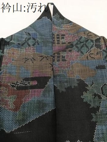 平和屋着物■本場大島紬 色紙重ね花文 高島屋扱い 正絹 逸品 CABG7020xi