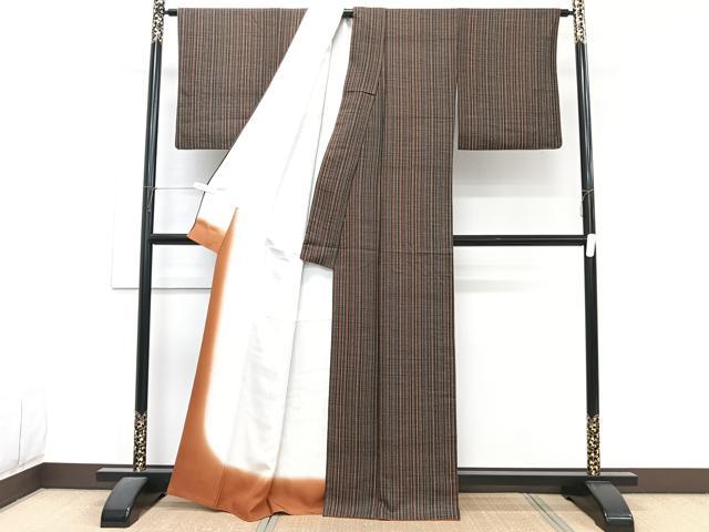平和屋着物■上質な小紋 縞 正絹 逸品 CABG7027xi