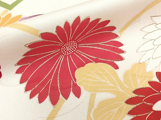 平和屋着物■豪華振袖 駒刺繍 花車文 カラー胴裏:丁子色 金彩 正絹 逸品 CABG7030xi
