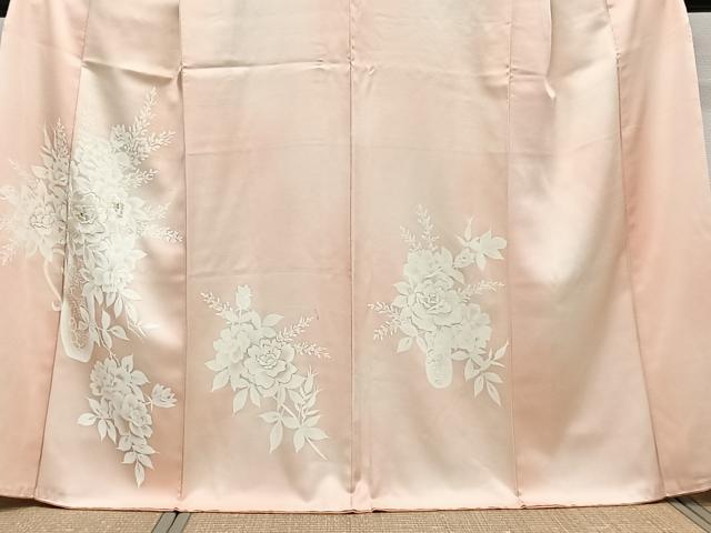 平和屋着物■訪問着 刺繍 飾花文 暈し染め 金糸 三越扱い 正絹 逸品 CABG7032xi