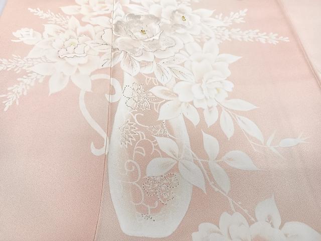 平和屋着物■訪問着 刺繍 飾花文 暈し染め 金糸 三越扱い 正絹 逸品 CABG7032xi