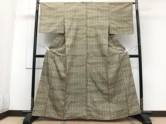 平和屋着物■本場染大島紬 吉祥花文 正絹 逸品 CABG7034xi