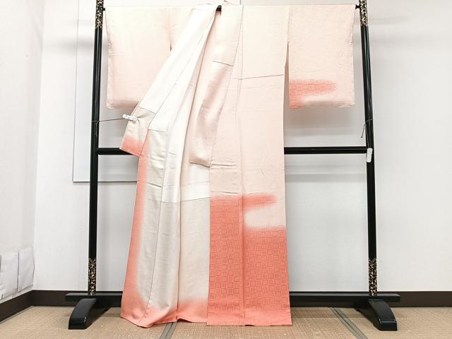 平和屋着物■訪問着 絵霞花文 暈し染め 正絹 逸品 未使用 CABG7043xi