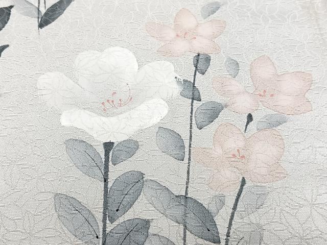 平和屋着物■訪問着 手描き 枝草花文 正絹 逸品 CABG7081xi