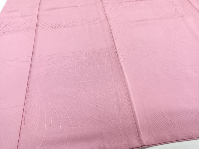 平和屋着物■上質な色無地 菊地紋 桃花色 正絹 逸品 CABG7098xi