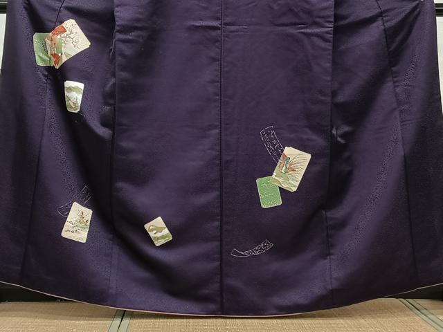 平和屋着物■訪問着 色紙人物風景文 金彩 洗える着物 CABG7099xi