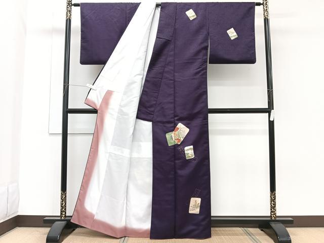 平和屋着物■訪問着 色紙人物風景文 金彩 洗える着物 CABG7099xi