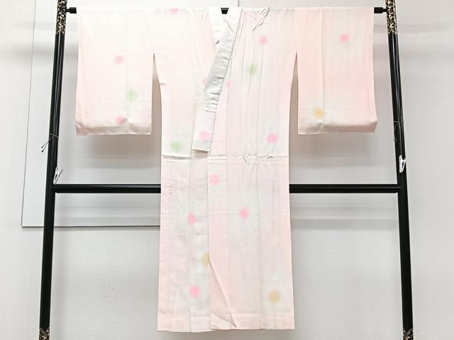 平和屋着物■長襦袢 無双仕立て 花文 暈し染め 正絹 逸品 CABG7104xi