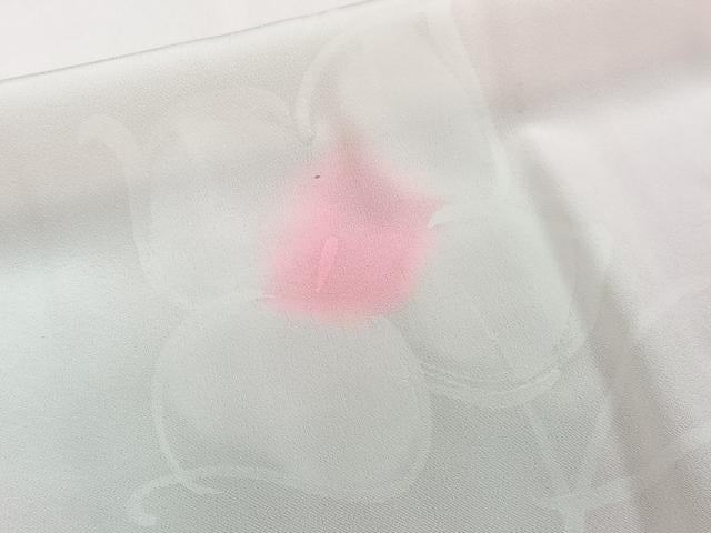 平和屋着物■長襦袢 無双仕立て 花文 暈し染め 正絹 逸品 CABG7104xi