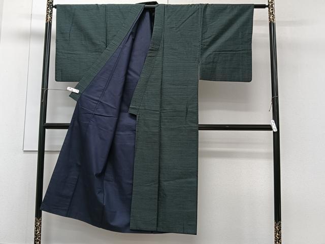 平和屋着物■男性 紬 アンサンブル 亀甲文様 正絹 逸品 CABG7108xi