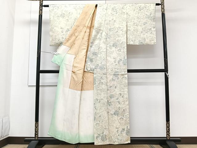 平和屋着物■上質な小紋 菊梅文 正絹 逸品 CABG7114xi