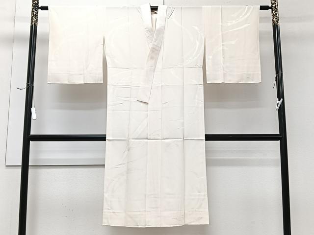 平和屋着物■長襦袢 無双仕立て 鬘帯流水花地紋 正絹 逸品 CABG7115xi