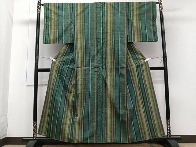 平和屋着物■上質な紬 縞 正絹 逸品 CABG7117xi
