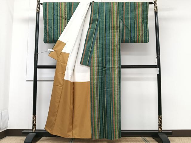 平和屋着物■上質な紬 縞 正絹 逸品 CABG7117xi