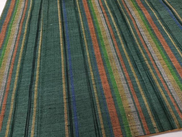 平和屋着物■上質な紬 縞 正絹 逸品 CABG7117xi