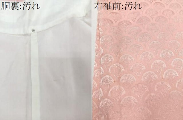 平和屋着物■訪問着 絞り 地紙青海波花地紋 正絹 逸品 CABG7124xi
