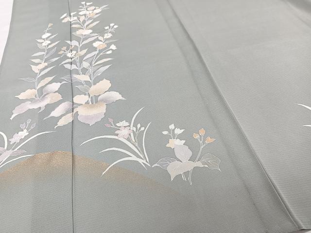 平和屋着物*夏物 訪問着 絽 草花文 金彩 正絹 逸品 CABG7158xi