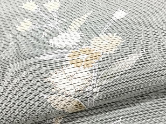 平和屋着物*夏物 訪問着 絽 草花文 金彩 正絹 逸品 CABG7158xi