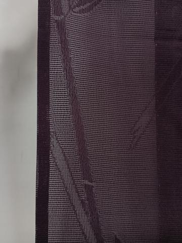 平和屋着物*夏物 色無地 笹竹紋紗 桑の実色 正絹 逸品 CABG7166xi