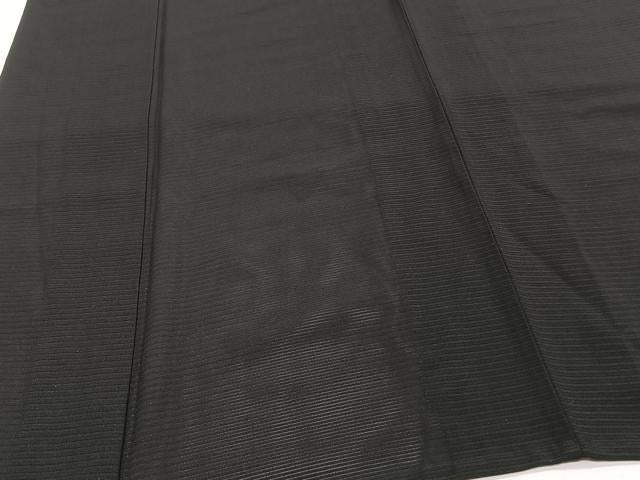 平和屋着物*夏物 男性 黒紋付 絽 正絹 逸品 CABG7176xi