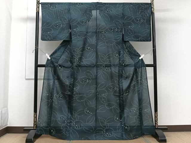 平和屋着物*夏物 小紋 絽 舞花文 さんび謹製 洗える着物 CABG7183xi