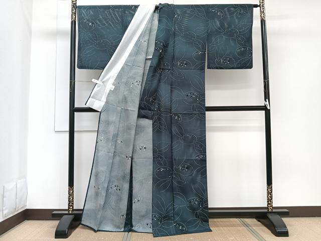 平和屋着物*夏物 小紋 絽 舞花文 さんび謹製 洗える着物 CABG7183xi