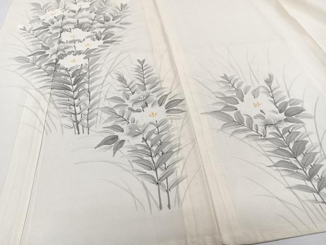 平和屋着物*夏物 訪問着 絽 手描き 草花文 正絹 逸品 CABG7195xi