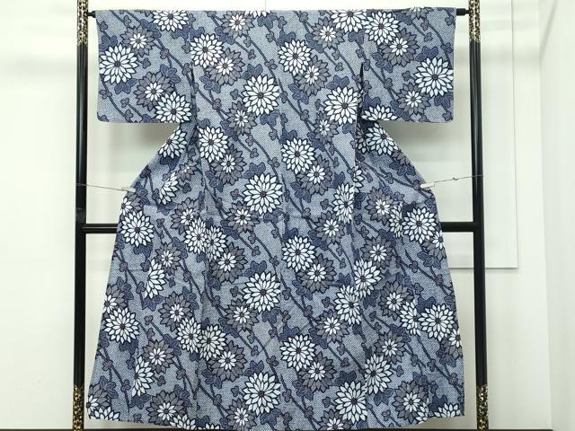 平和屋着物∴夏物 浴衣 菊 綿 逸品 CABG72022rv