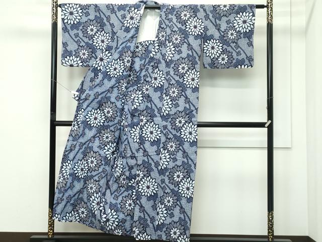 平和屋着物∴夏物 浴衣 菊 綿 逸品 CABG72022rv