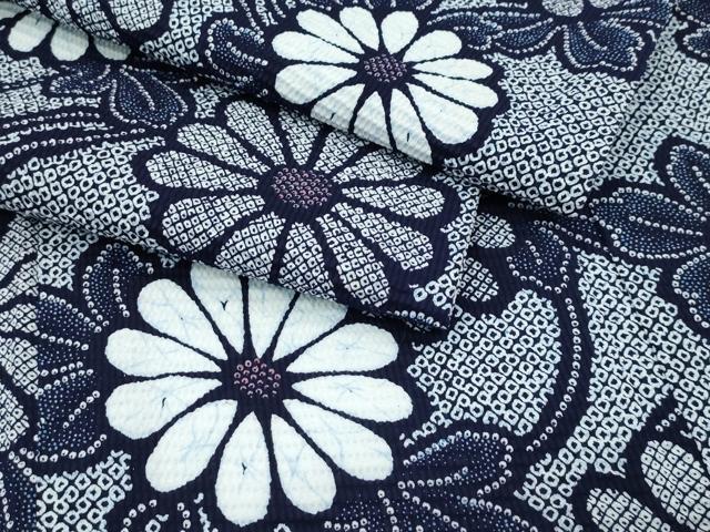 平和屋着物∴夏物 浴衣 菊唐草文 綿 逸品 CABG7210rv