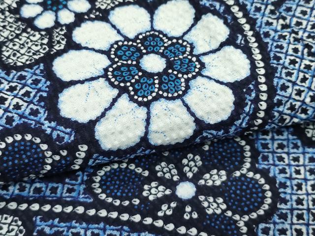平和屋着物∴夏物 浴衣 菊唐草文 綿 逸品 CABG7213rv