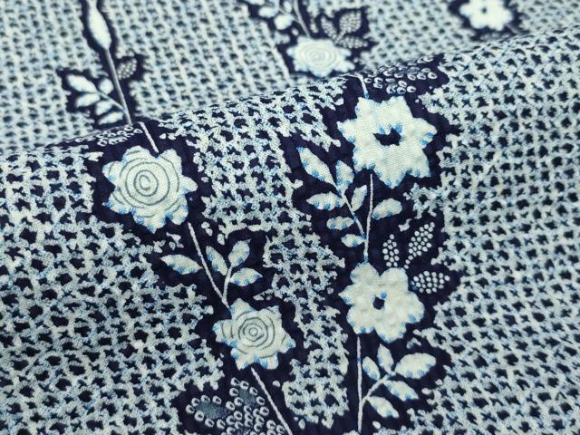 平和屋着物∴夏物 浴衣 草花文 綿 逸品 CABG7214rv