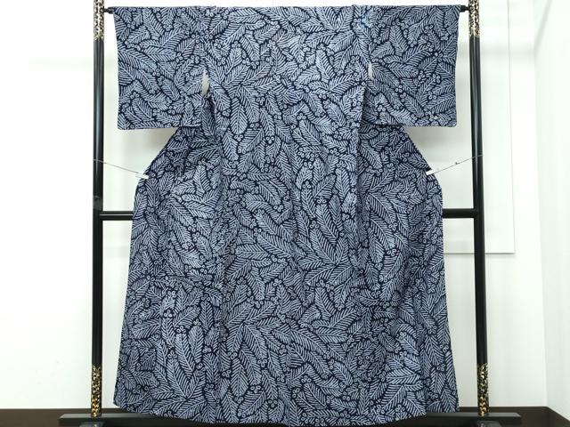 平和屋着物∴夏物 浴衣 有松鳴海絞り 松葉 綿 逸品 CABG7219rv