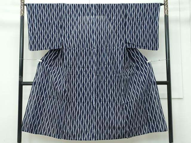 平和屋着物∴夏物 男性 浴衣 有松鳴海絞り 立涌文様 綿 逸品 CABG7221rv