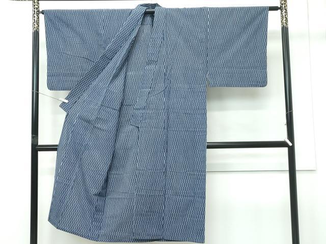平和屋着物∴夏物 男性 浴衣 幾何学文様 綿 逸品 CABG7226rv