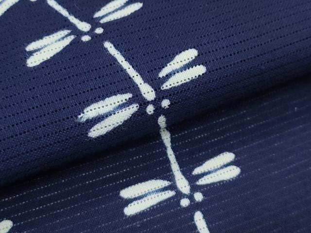 平和屋着物∴夏物 男性 浴衣 綿絽 トンボ 綿 逸品 CABG7227rv
