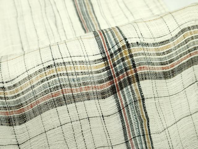 平和屋着物▽太鼓柄袋帯 スリーシーズン 春夏秋 すくい織 十字文様 正絹 逸品 CABG7242rv