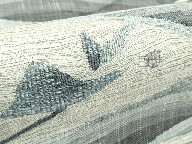 平和屋着物▽太鼓柄袋帯 スリーシーズン 春夏秋 すくい織 枝花文 正絹 逸品 CABG7243rv