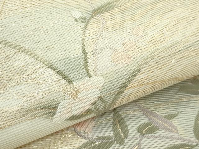 平和屋着物*夏物 六通柄袋帯 打水の涼 金糸 正絹 逸品 CABG7259rv